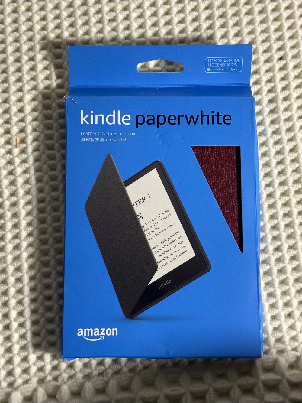 11th Gen Kindle Paperwhite Leather Cover - Merlot